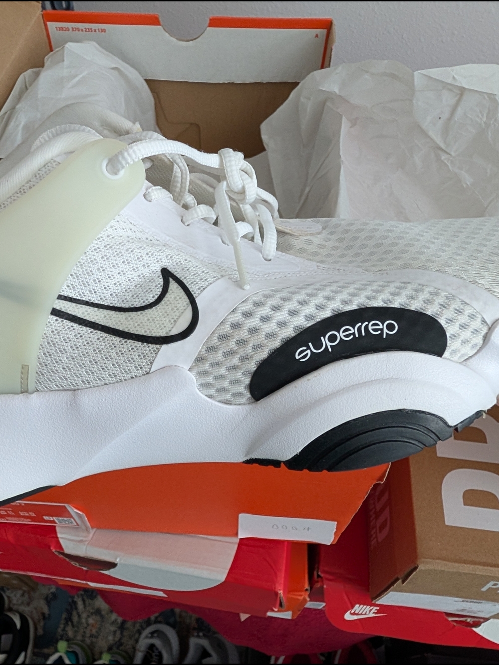 Nike White and Black SuperRep Men’s Training Sneakers